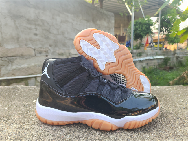 Men's Running weapon Air Jordan 11 Black Shoes 082 Men's Running weapon Air Jordan 11 Black Shoes 082